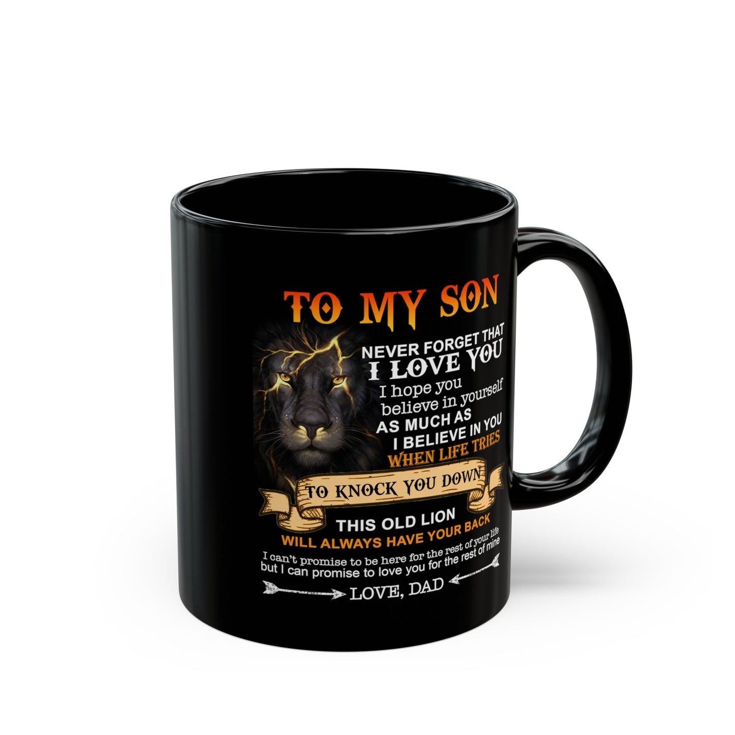 To My Son | Black Mug (11oz, 15oz)