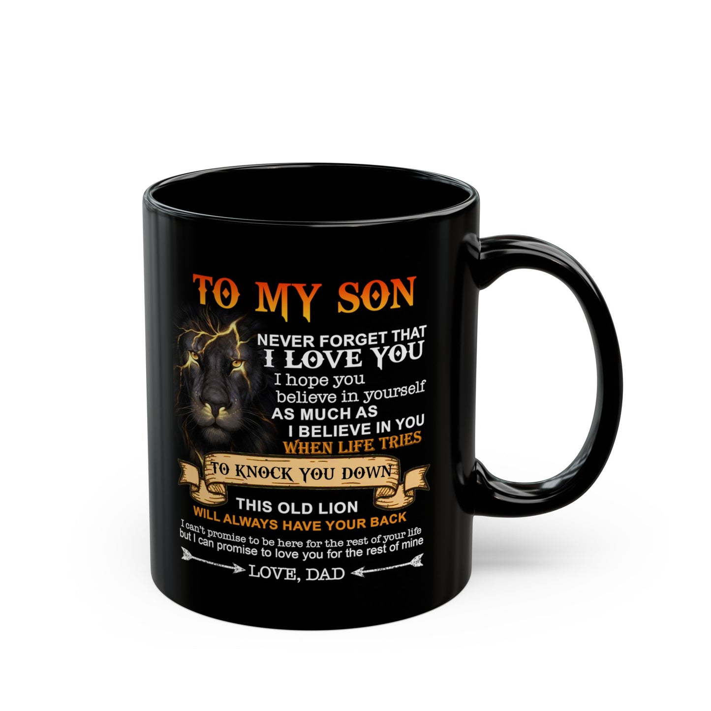 To My Son | Black Mug (11oz, 15oz)